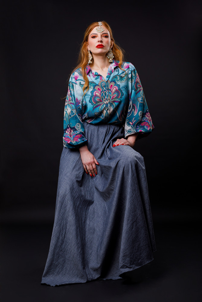 barokowa sesja kobieca w studio