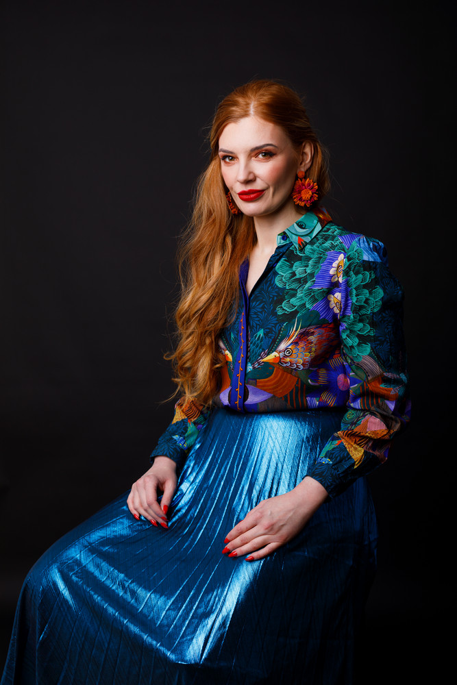 barokowa sesja kobieca w studio