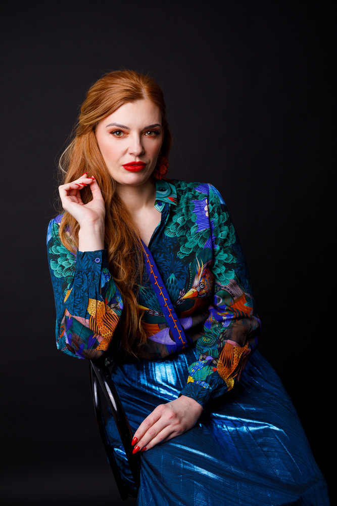 barokowa sesja kobieca w studio