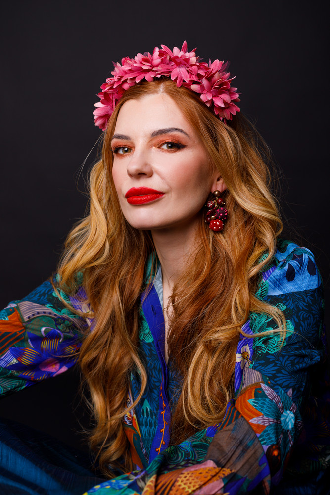 barokowa sesja kobieca w studio